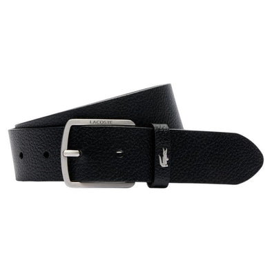 Cinturon lacoste en cuero para caballero