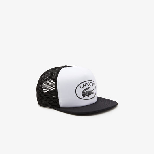 Gorra Lacoste en malla y neopreno