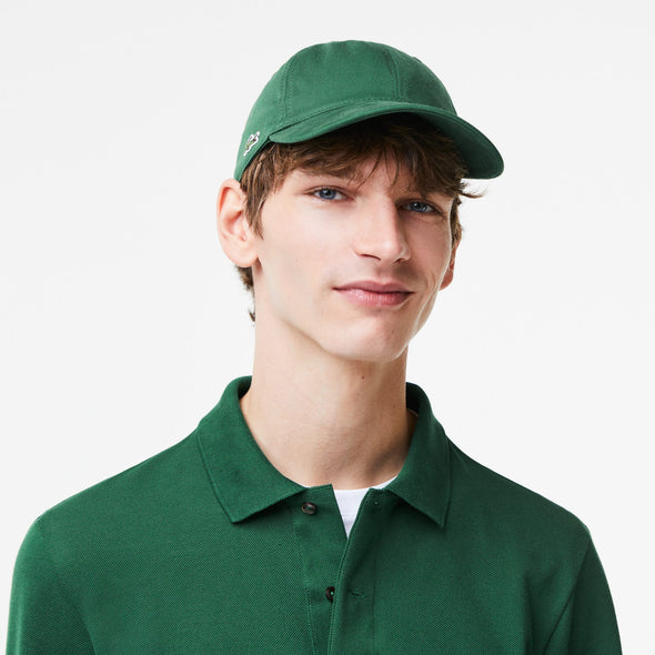 Gorra unisex lacoste en sarga de algodon ecologico