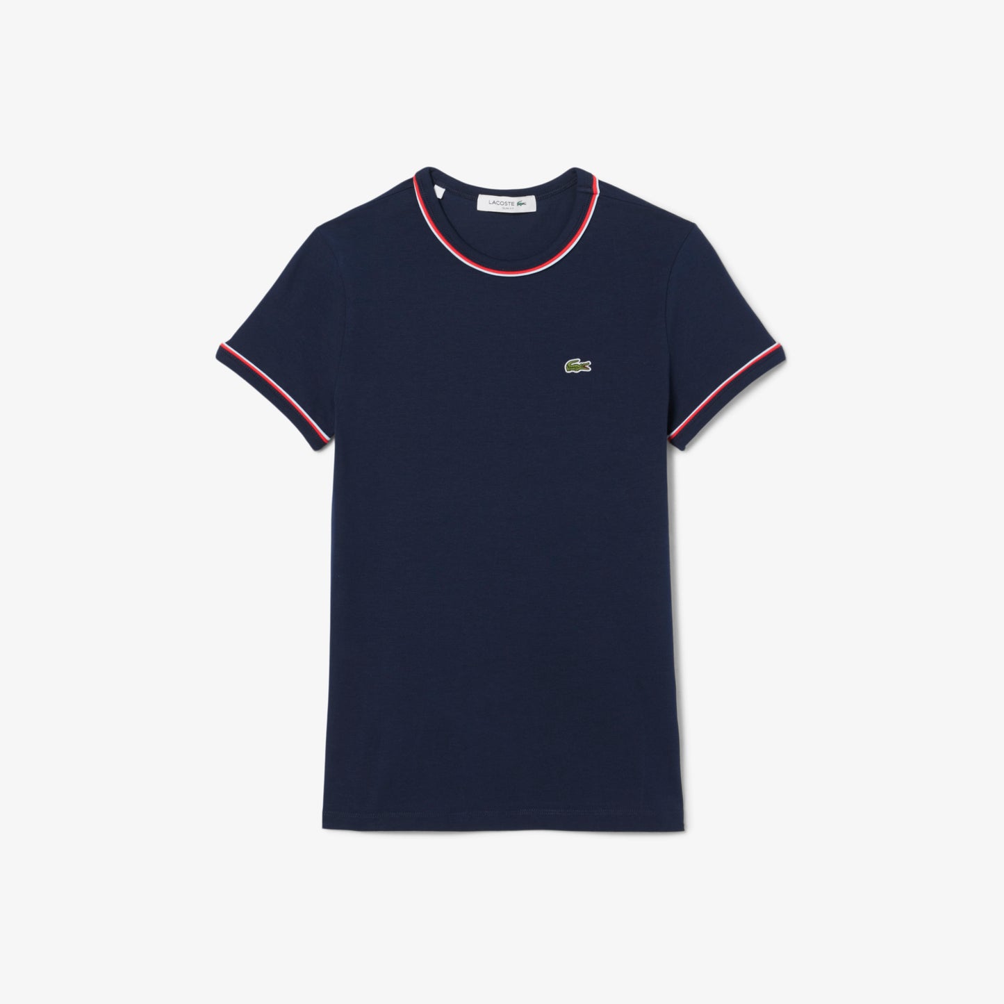T-shirt cuello redondo Lacoste para dama