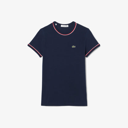 T-shirt cuello redondo Lacoste para dama