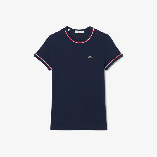 T-shirt cuello redondo Lacoste para dama