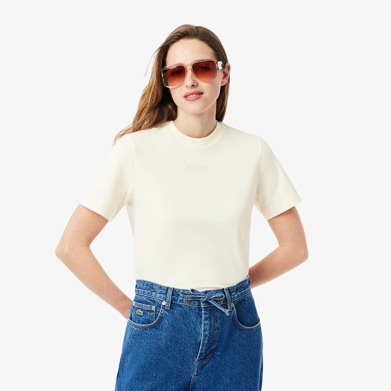 T-shirt cuello redondo Lacoste para dama