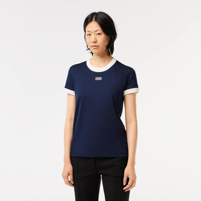 Suéter cuello redondo Lacoste para dama