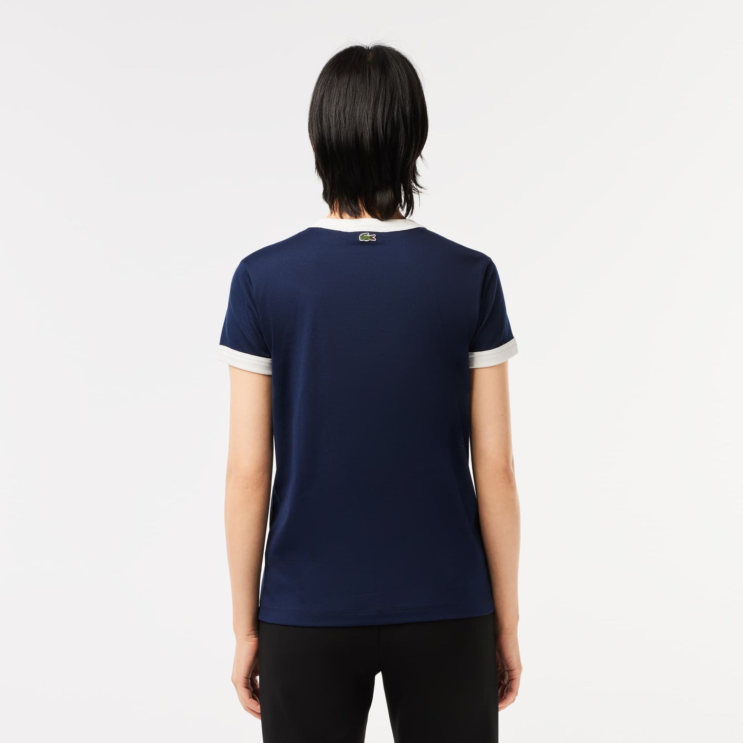 Suéter cuello redondo Lacoste para dama