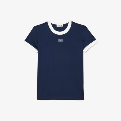 Suéter cuello redondo Lacoste para dama