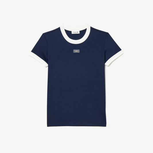 Suéter cuello redondo Lacoste para dama