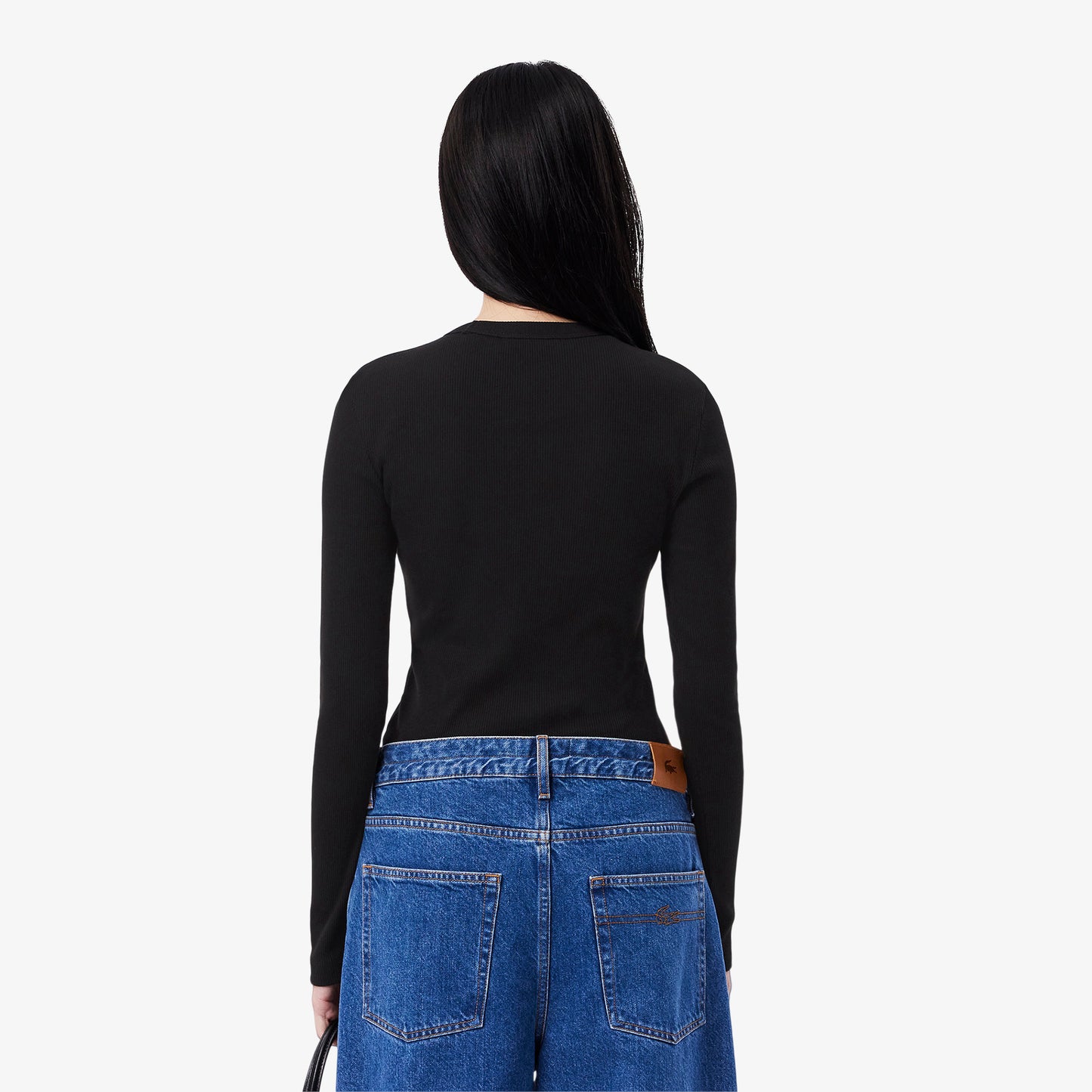 T-shirt cuello redondo Lacoste para dama