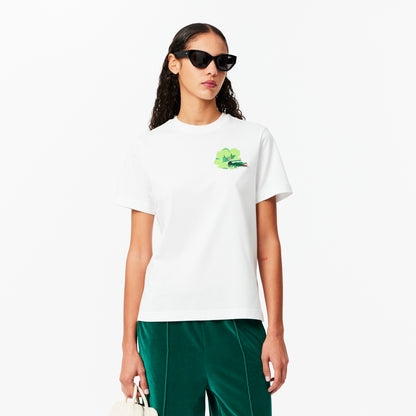 T-shirt cuello redondo Lacoste para dama