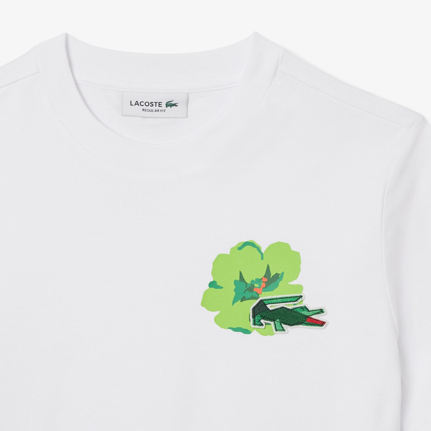 T-shirt cuello redondo Lacoste para dama