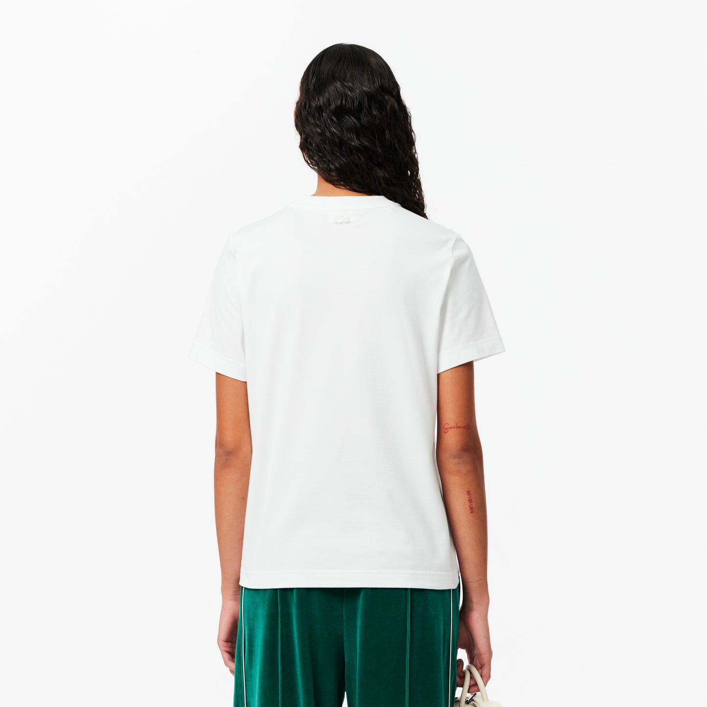 T-shirt cuello redondo Lacoste para dama