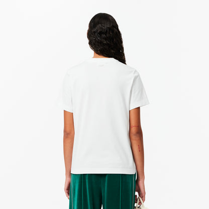T-shirt cuello redondo Lacoste para dama