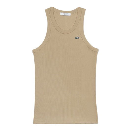 Musculosa lisa slim fit Lacoste para dama