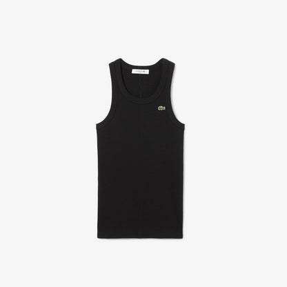Musculosa lisa slim fit Lacoste para dama