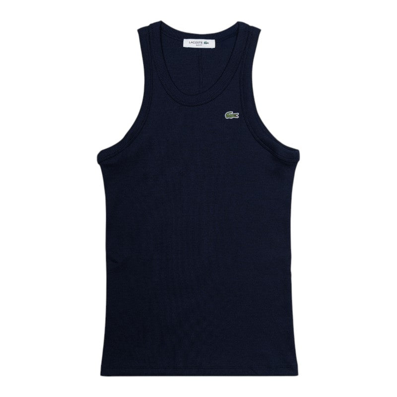 Musculosa lisa slim fit Lacoste para dama