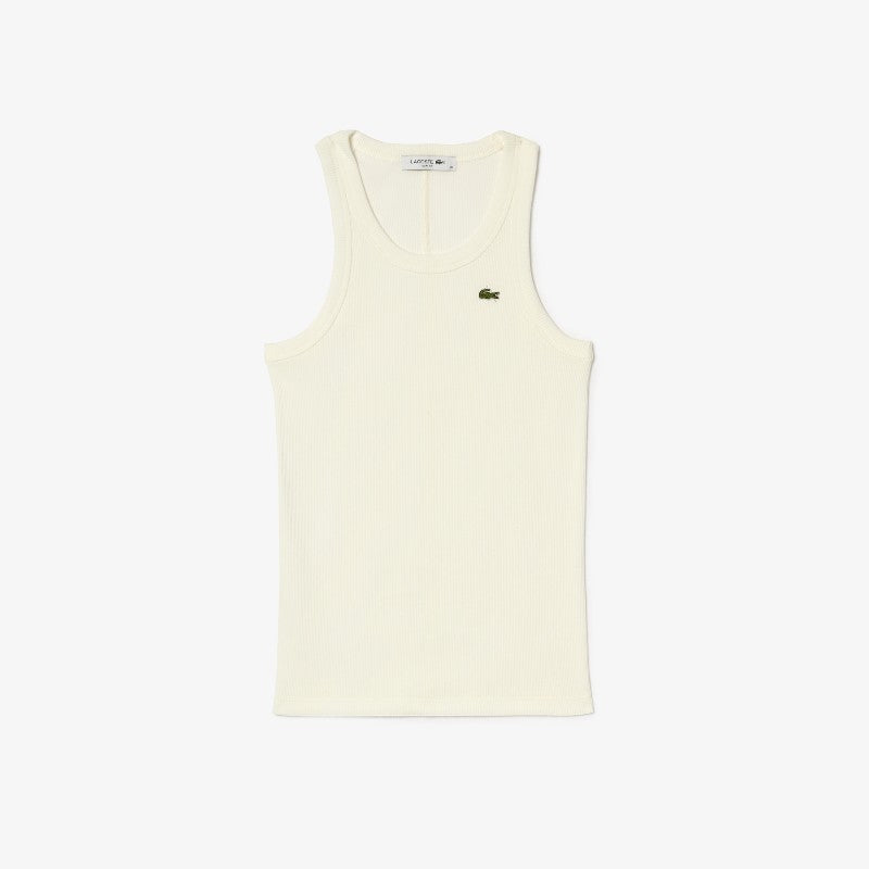 Musculosa lisa slim fit Lacoste para dama