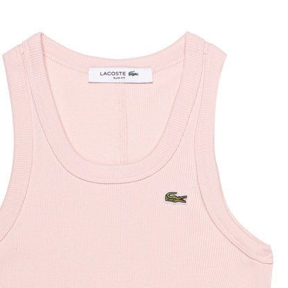 Musculosa lisa slim fit Lacoste para dama