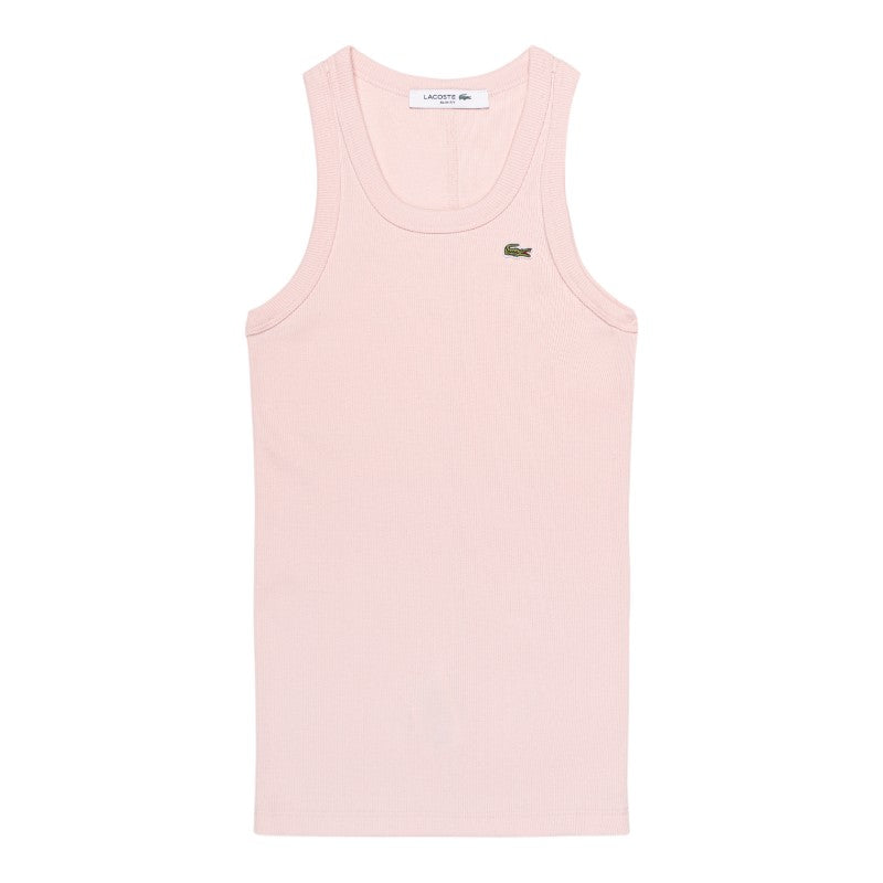 Musculosa lisa slim fit Lacoste para dama