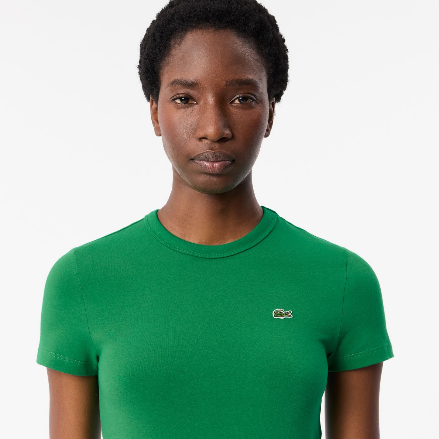 T-shirt cuello redondo Lacoste para dama