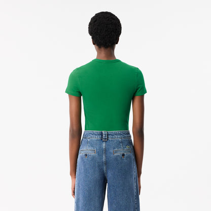 T-shirt cuello redondo Lacoste para dama