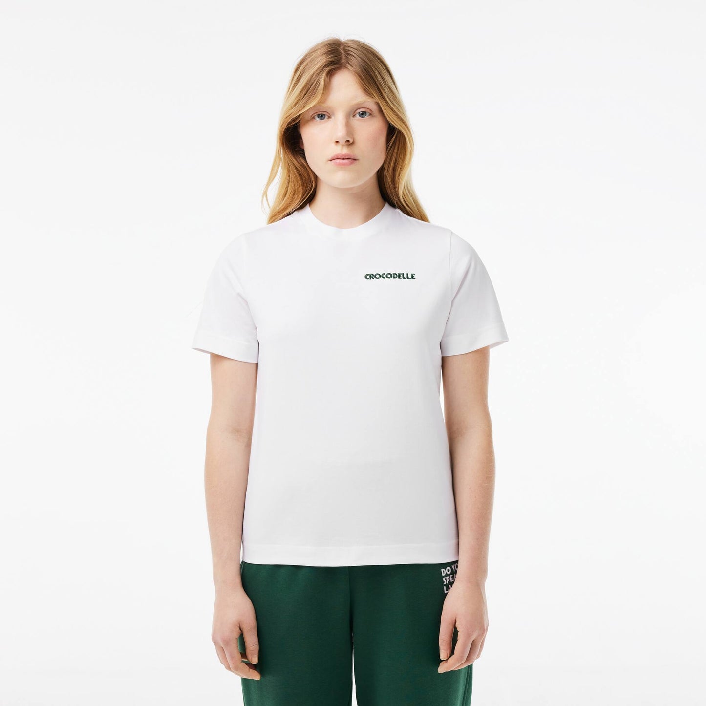 Suéter cuello redondo Lacoste para dama
