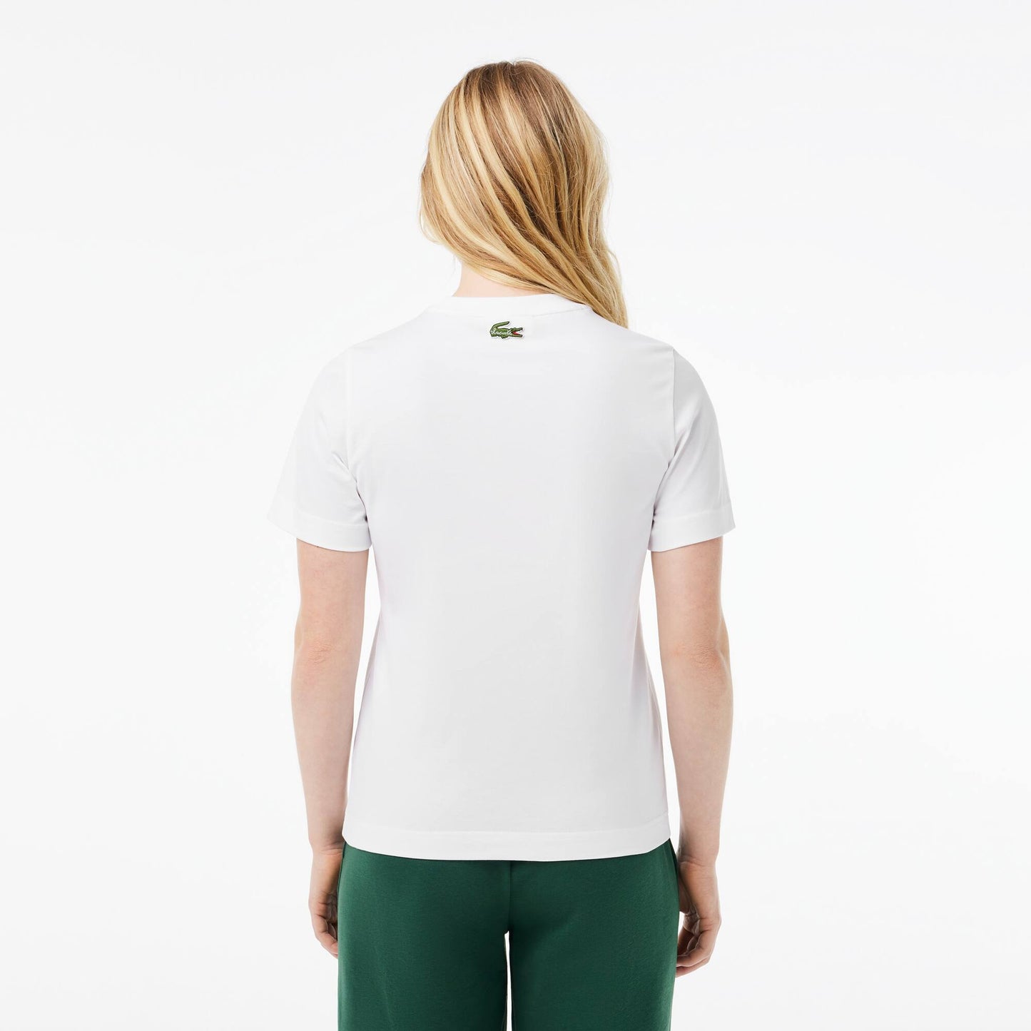 Suéter cuello redondo Lacoste para dama