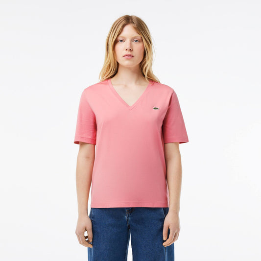 Suéter cuello V Lacoste para dama