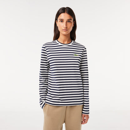 Lacoste T-shirt manga larga tipo sweter sport para dama