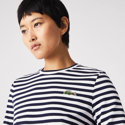 Lacoste T-shirt manga larga tipo sweter sport para dama