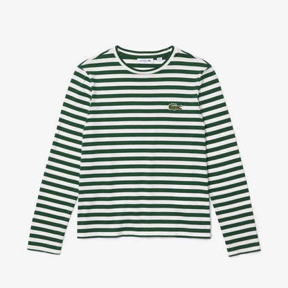 Lacoste T-shirt manga larga tipo sweter sport para dama