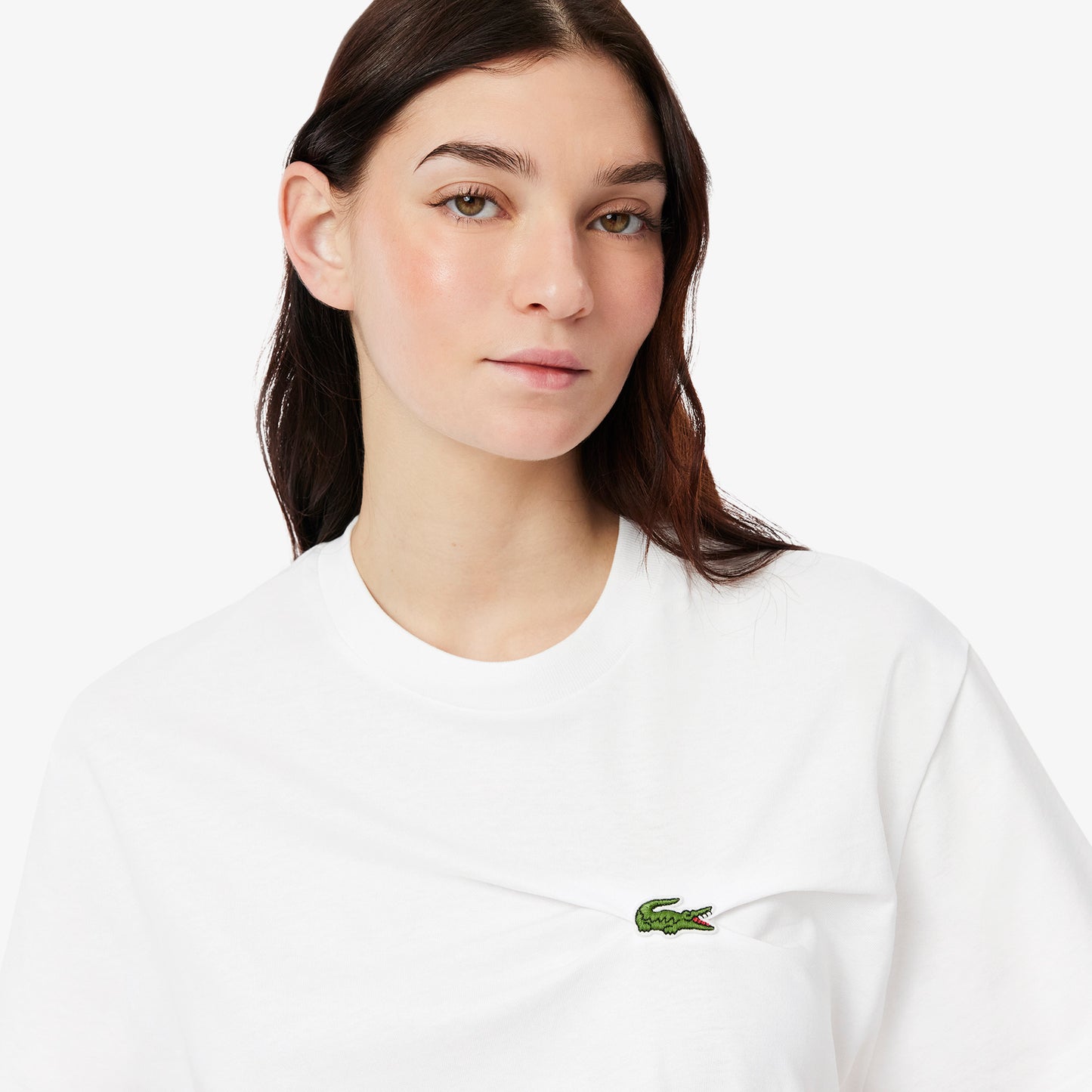 T-shirt cuello redondo Lacoste para dama