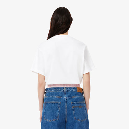 T-shirt cuello redondo Lacoste para dama