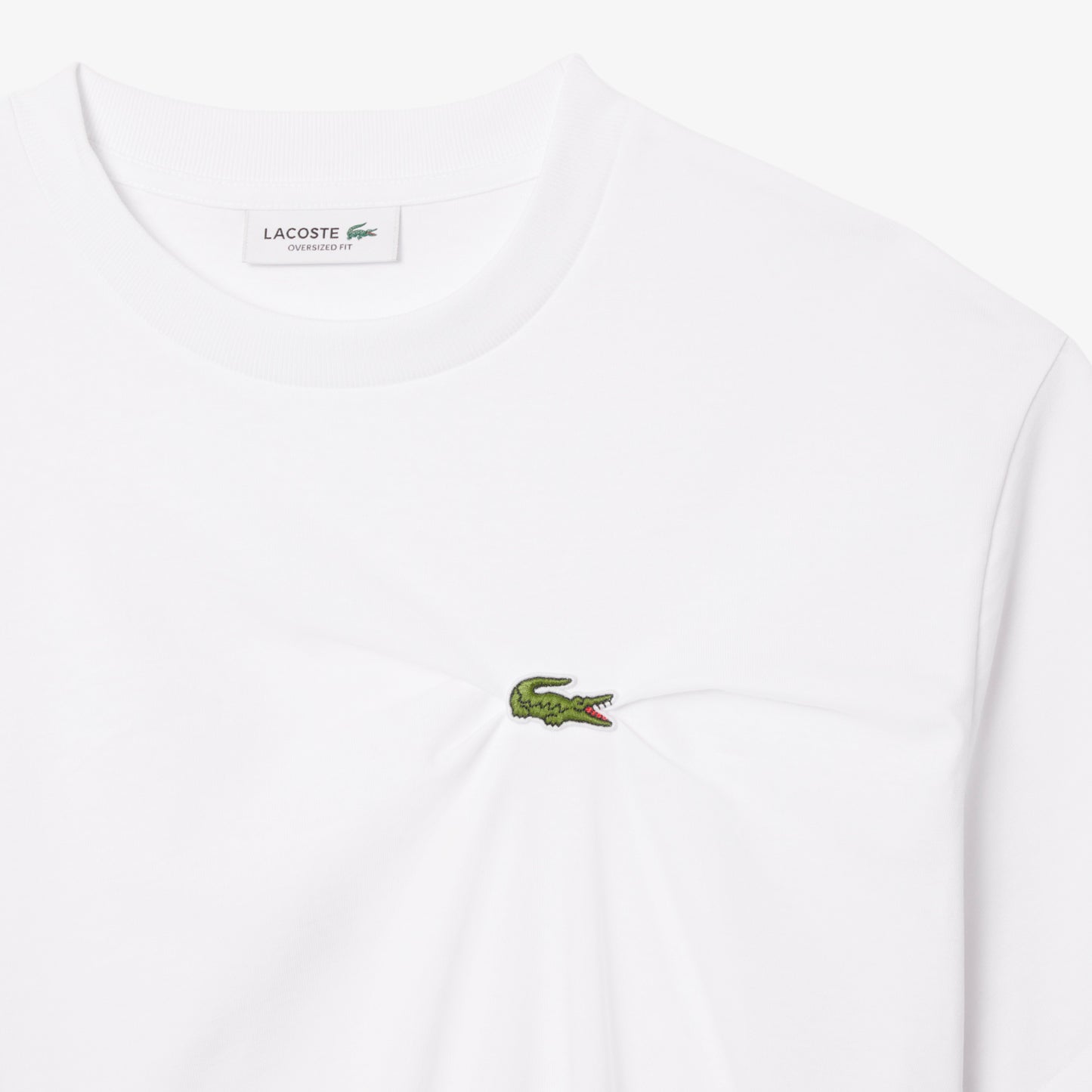 T-shirt cuello redondo Lacoste para dama