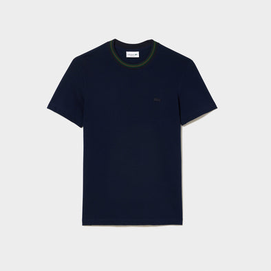 T-shirt lacoste de punto de algodón con logo