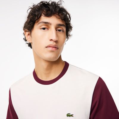 T-shirt lacoste regular fit de punto de algodon