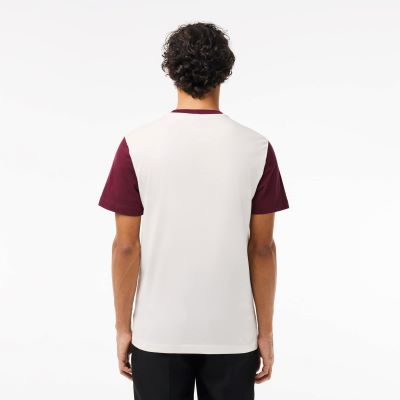 T-shirt lacoste regular fit de punto de algodon