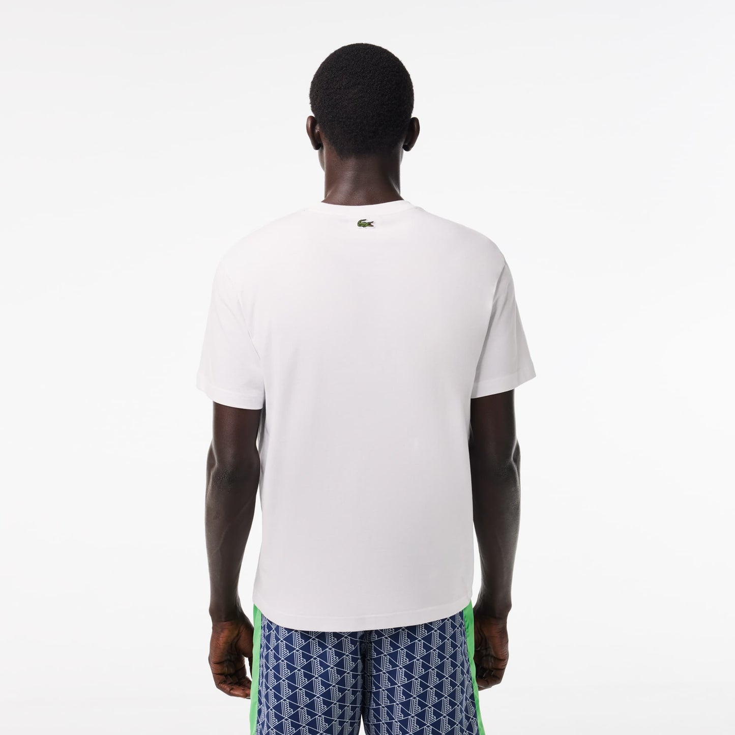 T-shirt Lacoste regular fit de punto de algodón