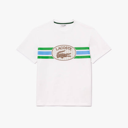 T-shirt Lacoste regular fit de punto de algodón