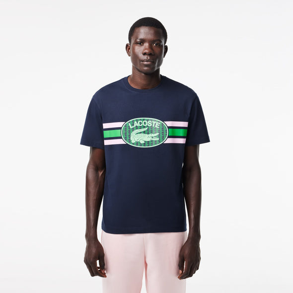 T-shirt lacoste regular fit de punto de algodon