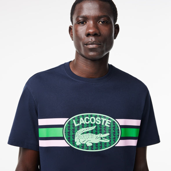 T-shirt lacoste regular fit de punto de algodon