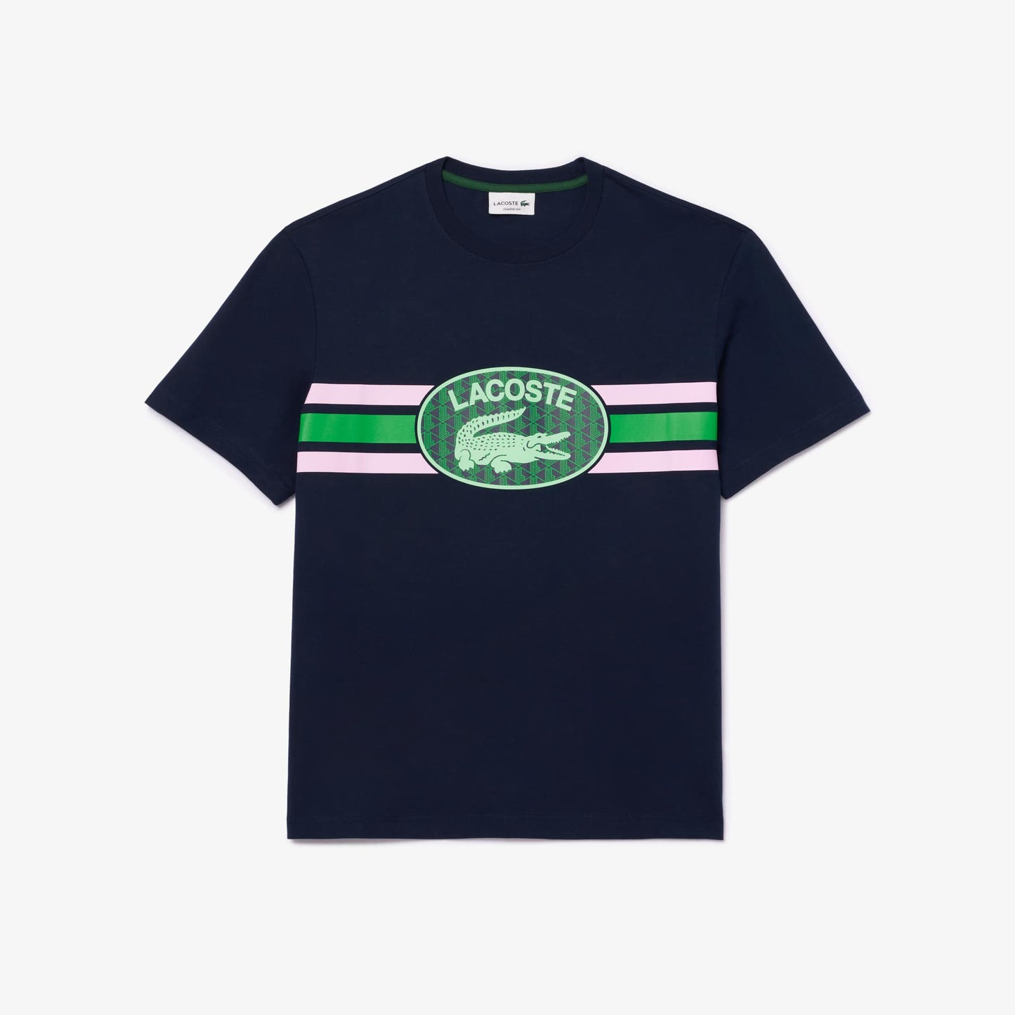 T-shirt Lacoste regular fit de punto de algodón