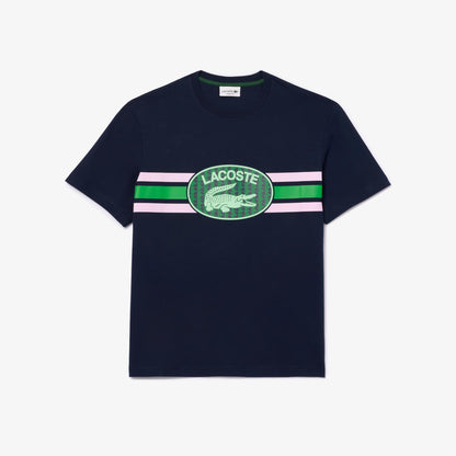 T-shirt Lacoste regular fit de punto de algodón