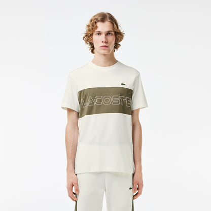 T-shirt Lacoste regular fit con estampado