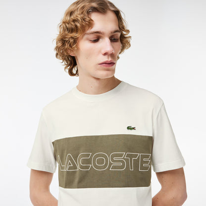 T-shirt Lacoste regular fit con estampado