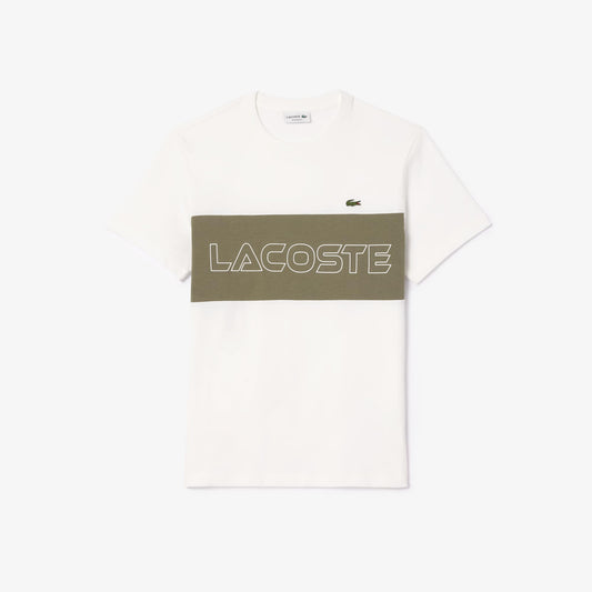 T-shirt Lacoste regular fit con estampado