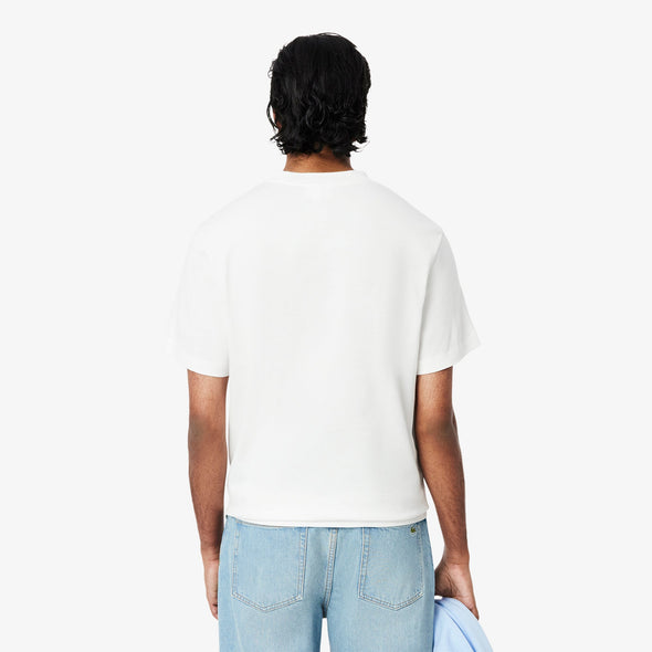 T-shirt lacoste con grafica de punto jersey de algodon
