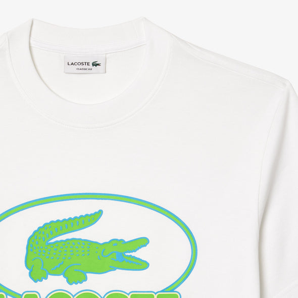 T-shirt lacoste con grafica de punto jersey de algodon