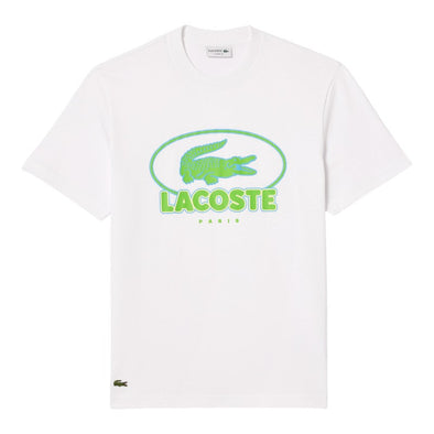 T-shirt lacoste con grafica de punto jersey de algodon