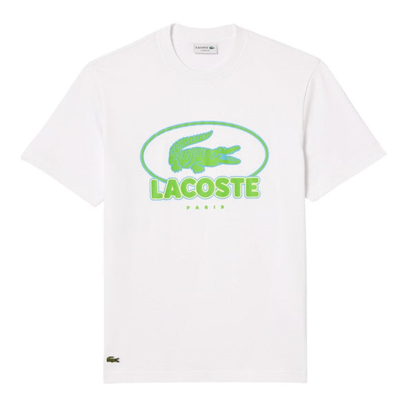 T-shirt lacoste con grafica de punto jersey de algodon