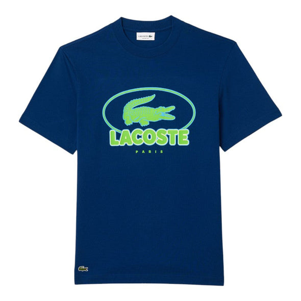 T-shirt lacoste con grafica de punto jersey de algodon